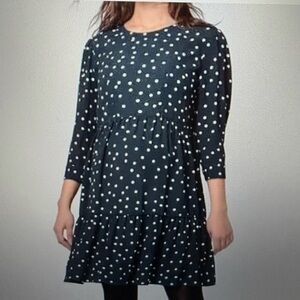 Seraphine Maternity/nursing Polka Dot Green Dress